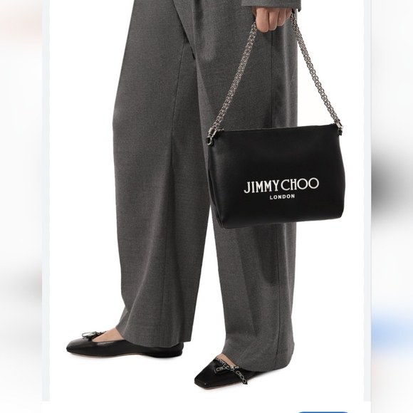 JIMMY CHOO Callie logo-print leather shoulder bag - Picture 5 of 15